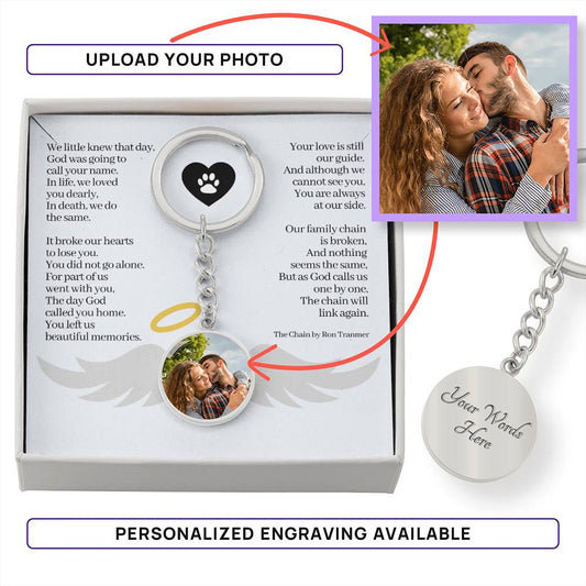 Personalized Gifts for Pet Loss | Memorial Gifts | Pet Loss Keepsake with Sympathy Card | Broken Chain Poem | Pet Remembrance Gift