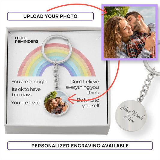Little Reminders Keychain | Affirmations Keychain | Anxiety Gift | Mental Health Suicide Depression Awareness