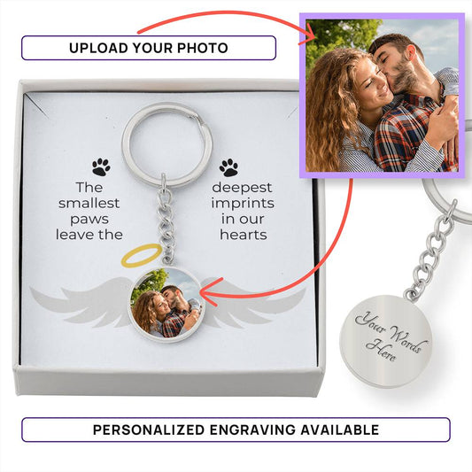 Dog Memorial Gift | Personalised Dog Loss Gift | Custom Pet Keychain |