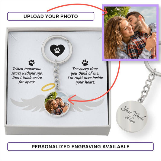 Personalized Dog Memorial Gift | Personalised Dog Loss Gift | Custom Pet Keychain |