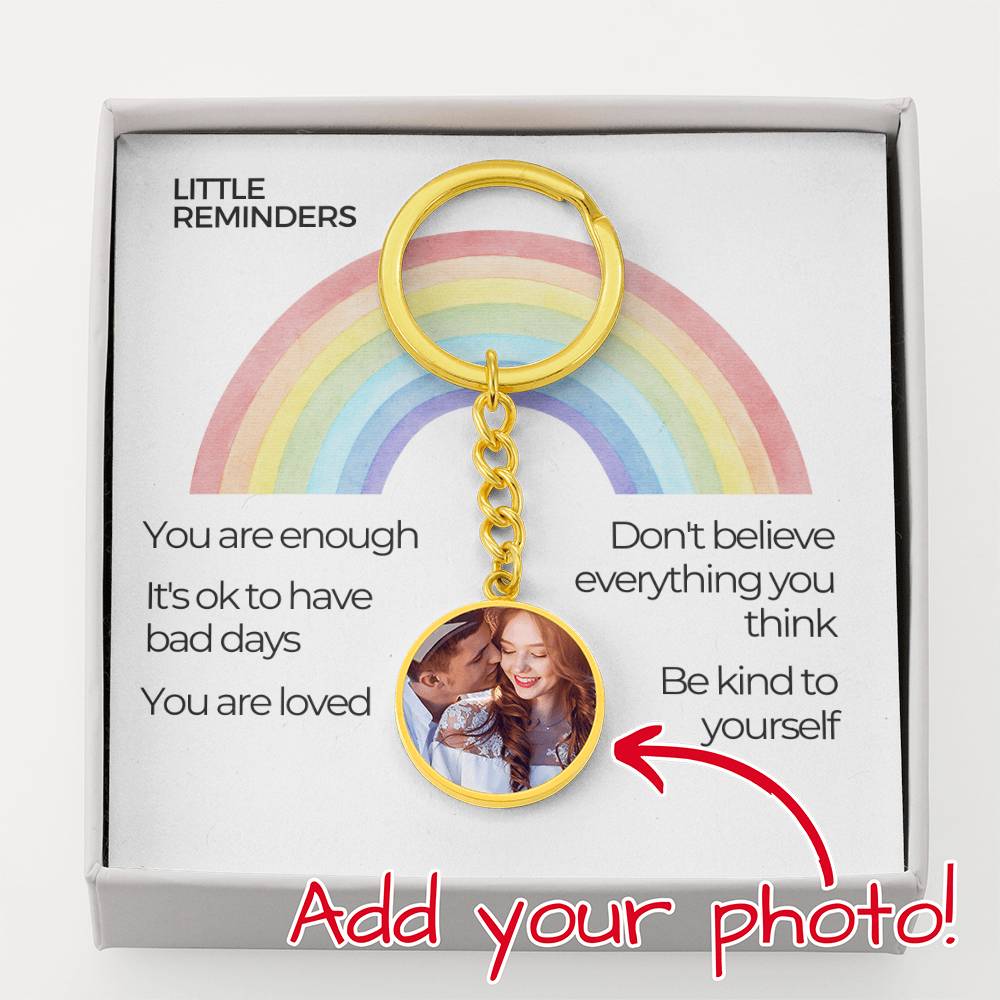 Little Reminders Keychain | Affirmations Keychain | Anxiety Gift | Mental Health Suicide Depression Awareness