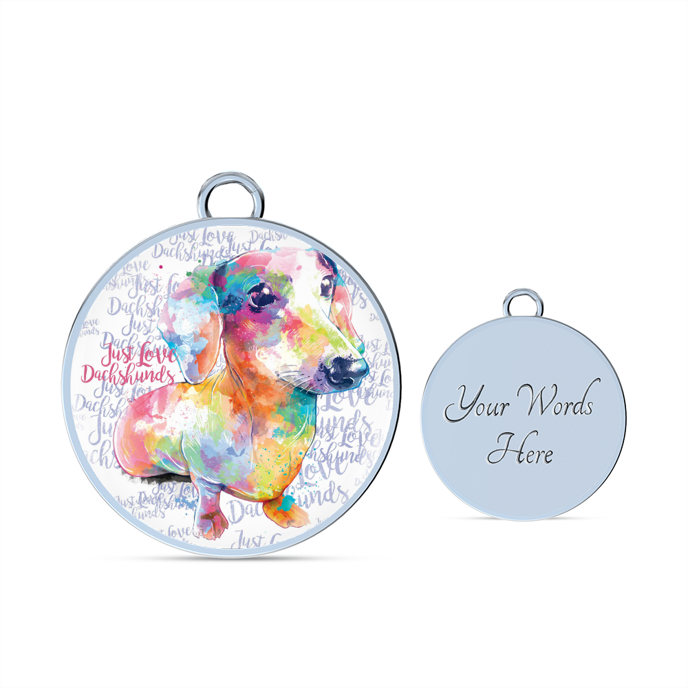 Just Love Dachshunds Bracelet with Personalised Option