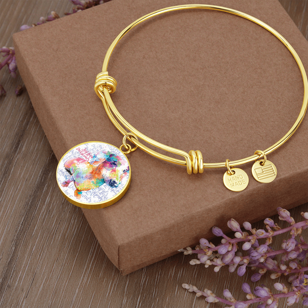 Just Love Dachshunds Bracelet with Personalised Option