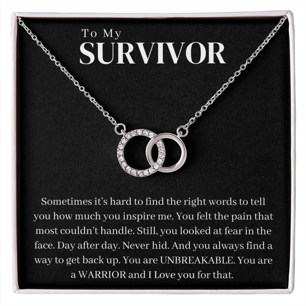 Survivor Gift Necklace | Warrior Gift | Recovery Gift | Sobriety Gift | Cancer Survivor Gift