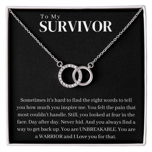 Survivor Gift Necklace | Warrior Gift | Recovery Gift | Sobriety Gift | Cancer Survivor Gift