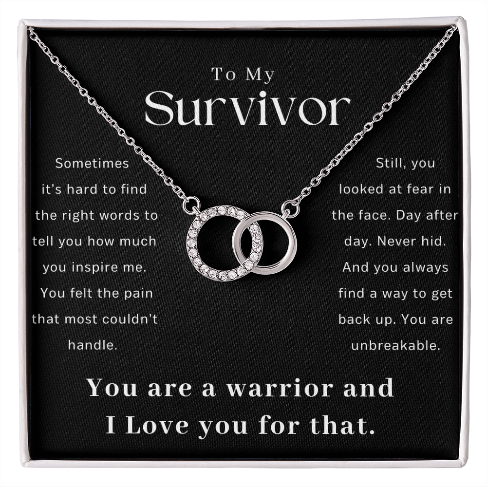 Survivor Gift Necklace | Warrior Gift | Recovery Gift | Sobriety Gift | Cancer Survivor Gift