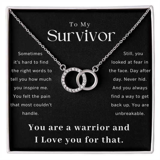 Survivor Gift Necklace | Warrior Gift | Recovery Gift | Sobriety Gift | Cancer Survivor Gift