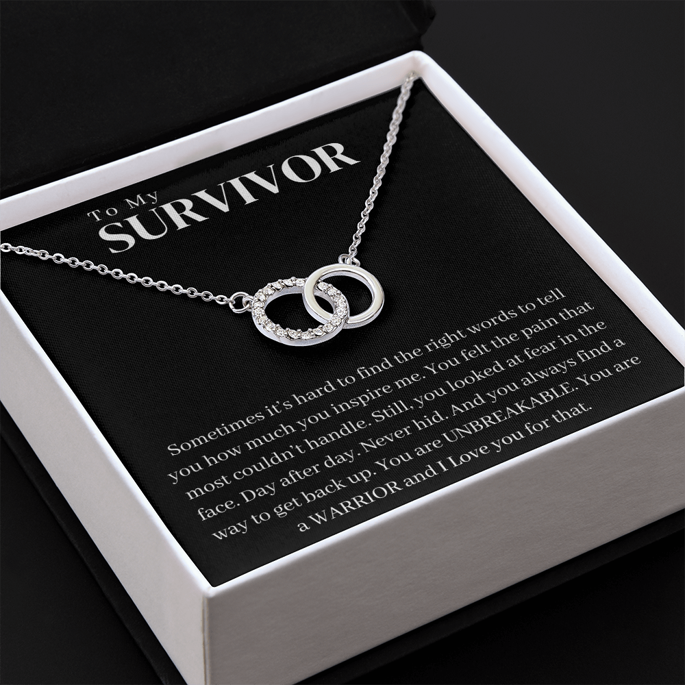 Survivor Gift Necklace | Warrior Gift | Recovery Gift | Sobriety Gift | Cancer Survivor Gift