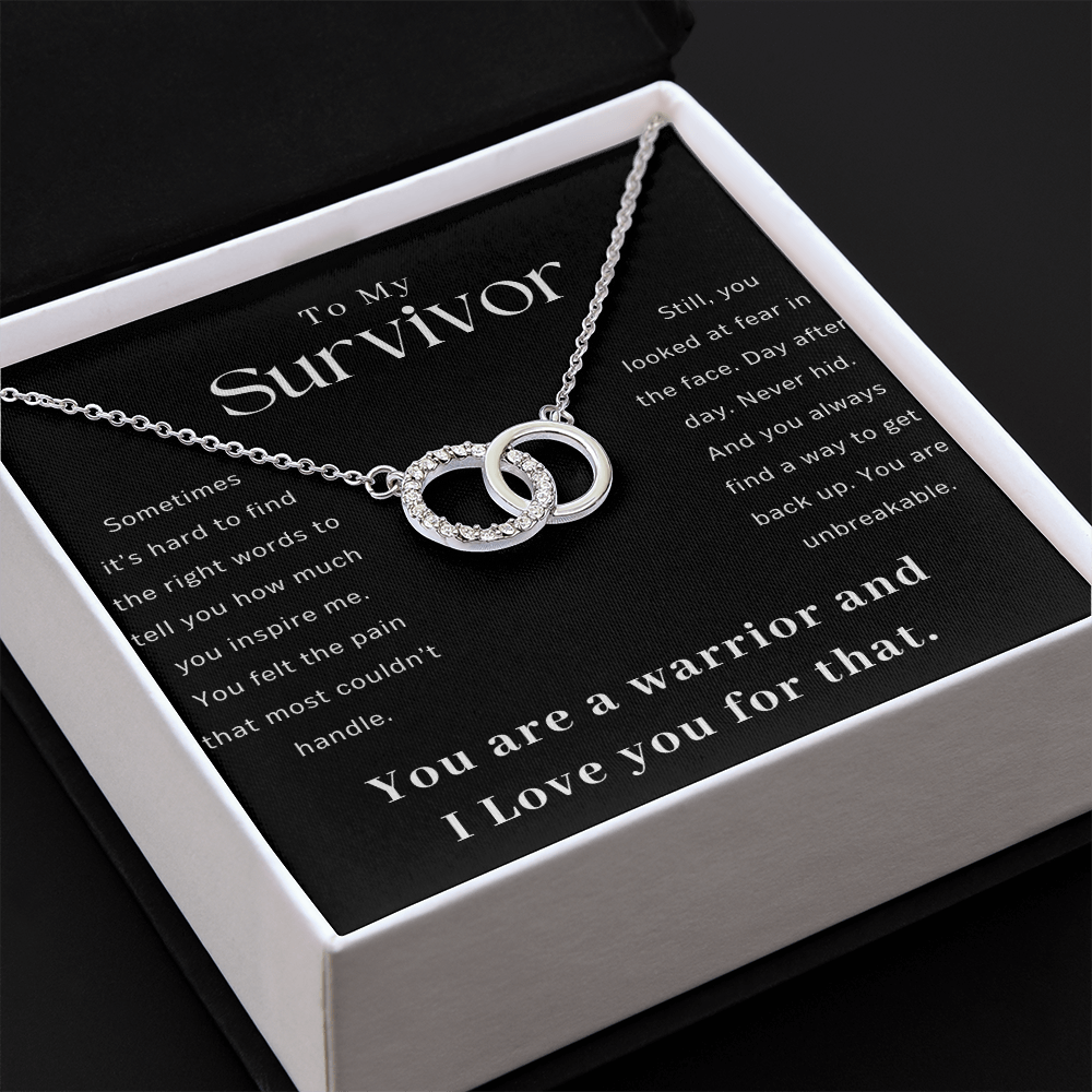 Survivor Gift Necklace | Warrior Gift | Recovery Gift | Sobriety Gift | Cancer Survivor Gift