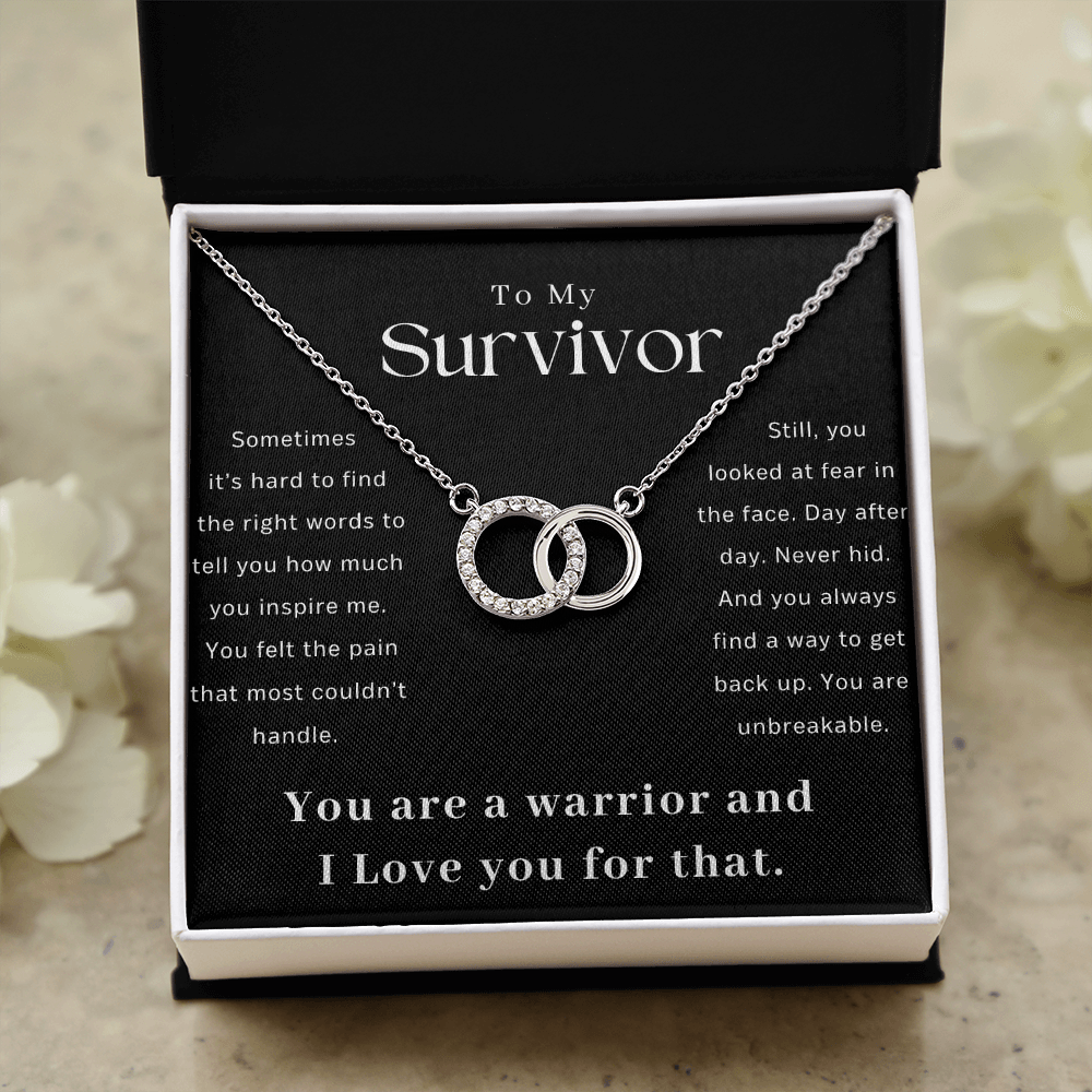 Survivor Gift Necklace | Warrior Gift | Recovery Gift | Sobriety Gift | Cancer Survivor Gift