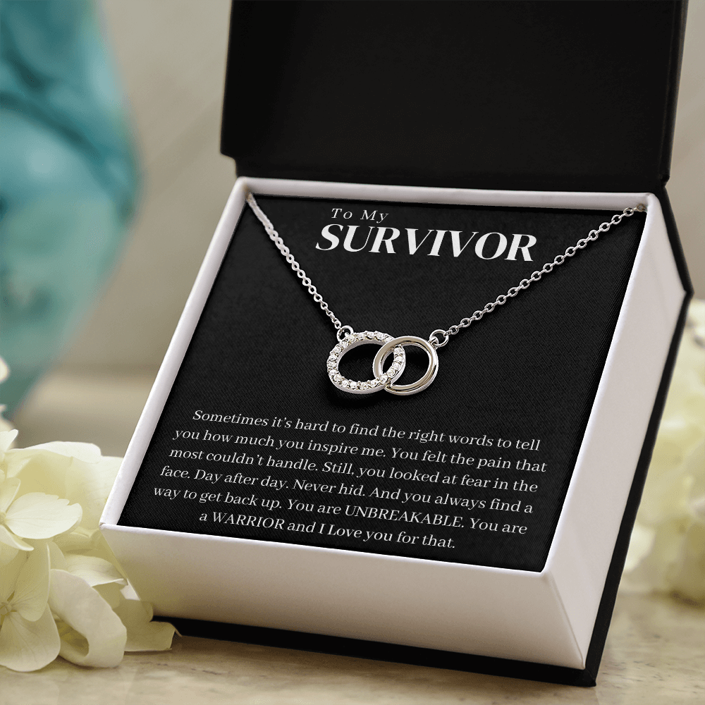 Survivor Gift Necklace | Warrior Gift | Recovery Gift | Sobriety Gift | Cancer Survivor Gift