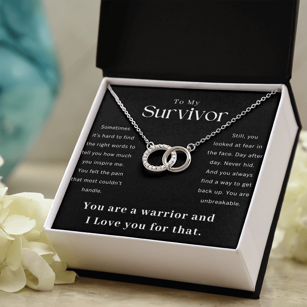 Survivor Gift Necklace | Warrior Gift | Recovery Gift | Sobriety Gift | Cancer Survivor Gift