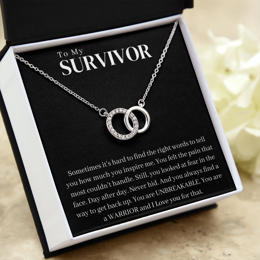 Survivor Gift Necklace | Warrior Gift | Recovery Gift | Sobriety Gift | Cancer Survivor Gift