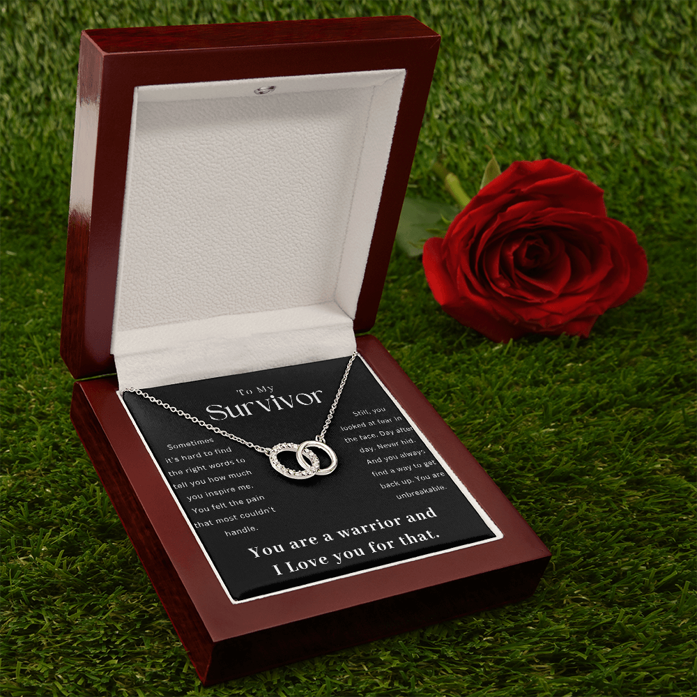 Survivor Gift Necklace | Warrior Gift | Recovery Gift | Sobriety Gift | Cancer Survivor Gift