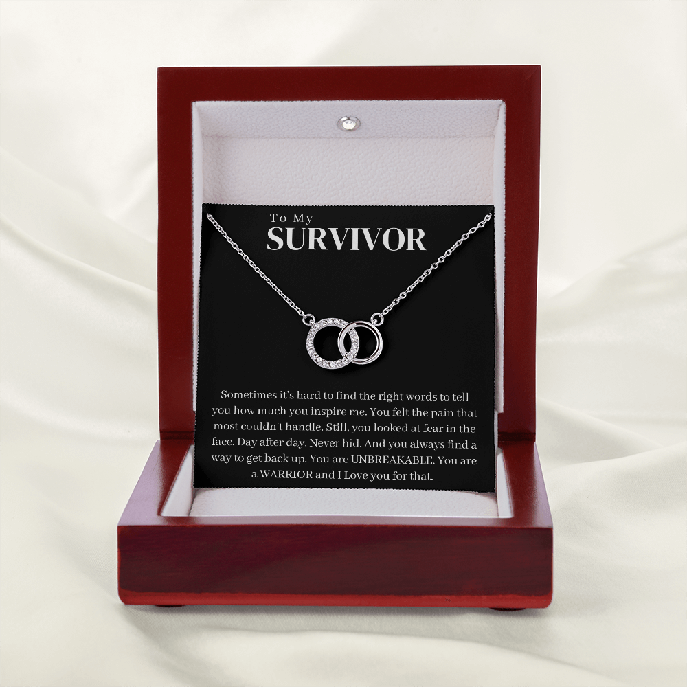 Survivor Gift Necklace | Warrior Gift | Recovery Gift | Sobriety Gift | Cancer Survivor Gift