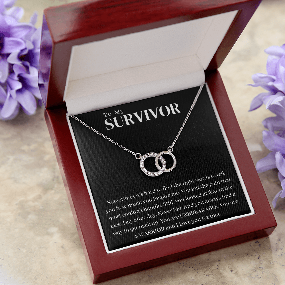 Survivor Gift Necklace | Warrior Gift | Recovery Gift | Sobriety Gift | Cancer Survivor Gift