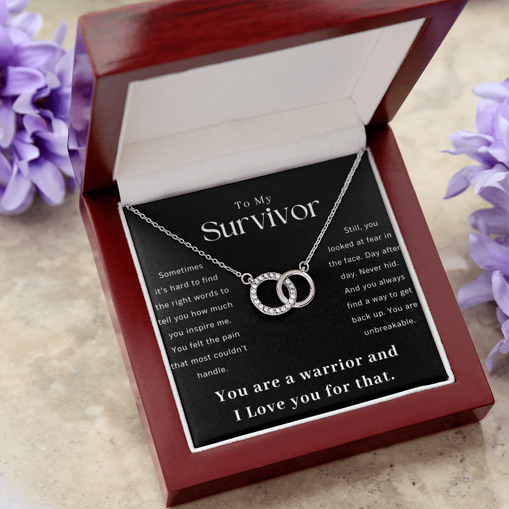 Survivor Gift Necklace | Warrior Gift | Recovery Gift | Sobriety Gift | Cancer Survivor Gift
