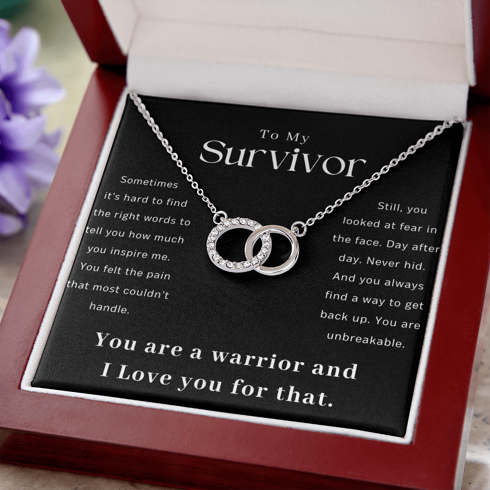 Survivor Gift Necklace | Warrior Gift | Recovery Gift | Sobriety Gift | Cancer Survivor Gift