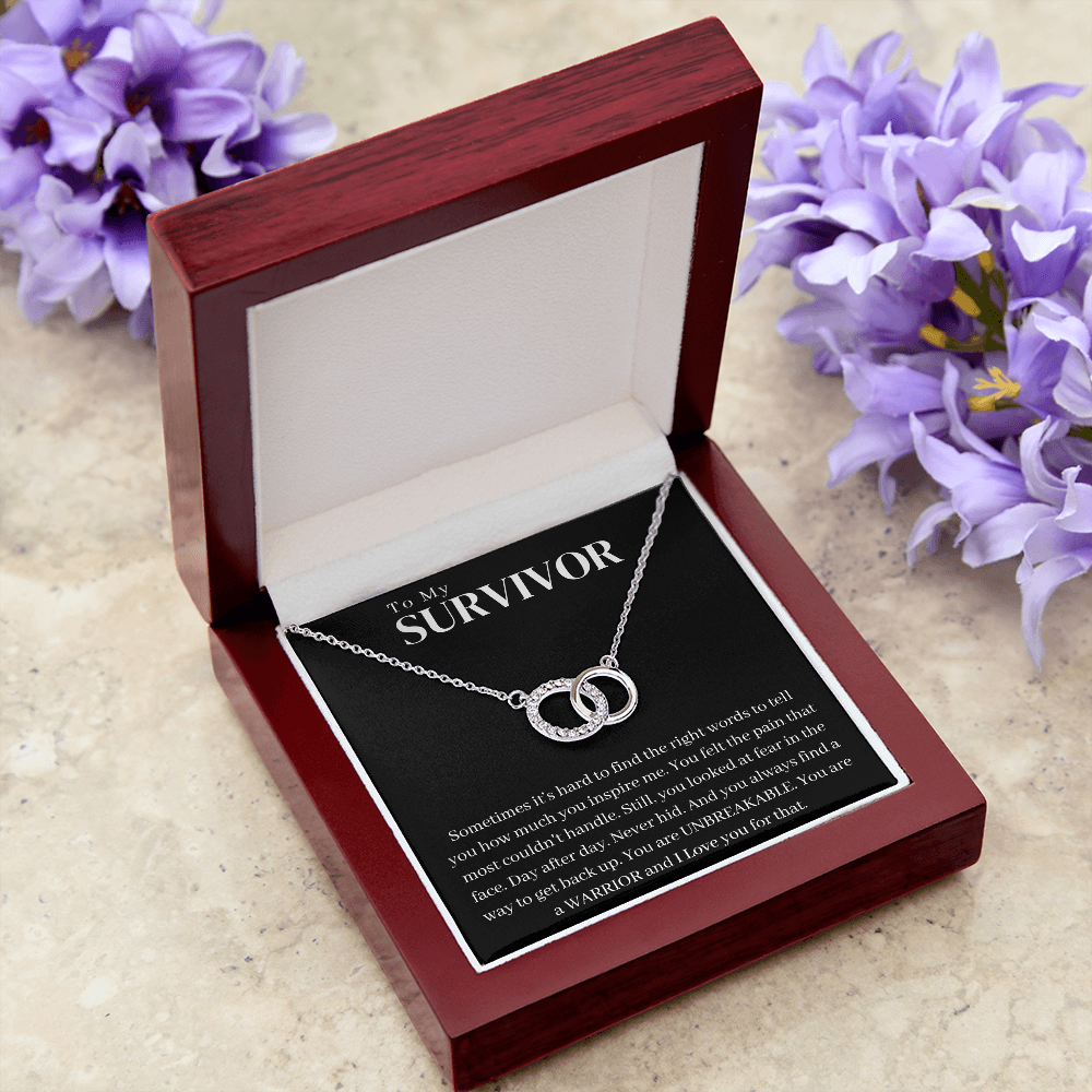 Survivor Gift Necklace | Warrior Gift | Recovery Gift | Sobriety Gift | Cancer Survivor Gift