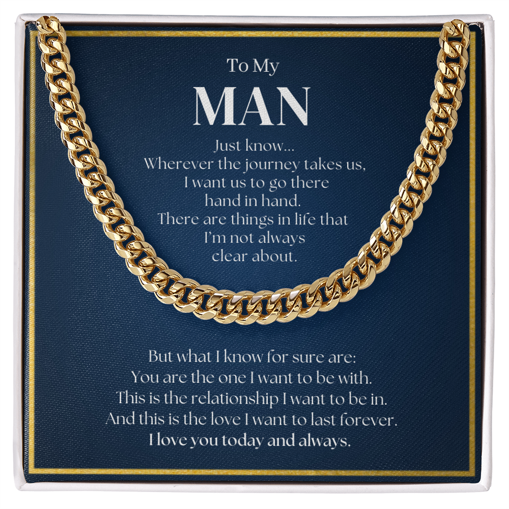 Promise Necklace For Him | Promise Necklace For Boyfriend | Romantic Gift for Him | Romantic Gift for Boyfriend | Chain Necklace Gift for Boyfriend