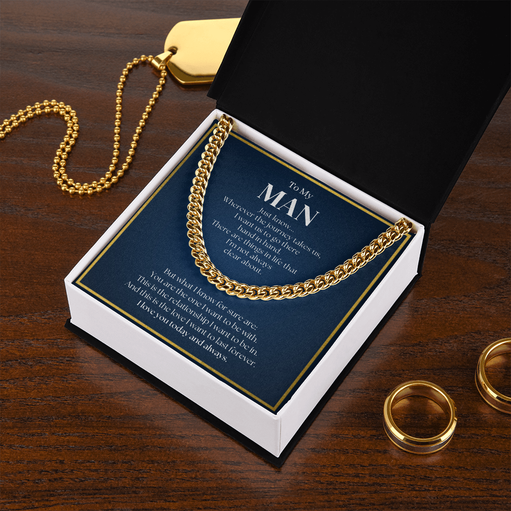 Promise Necklace For Him | Promise Necklace For Boyfriend | Romantic Gift for Him | Romantic Gift for Boyfriend | Chain Necklace Gift for Boyfriend