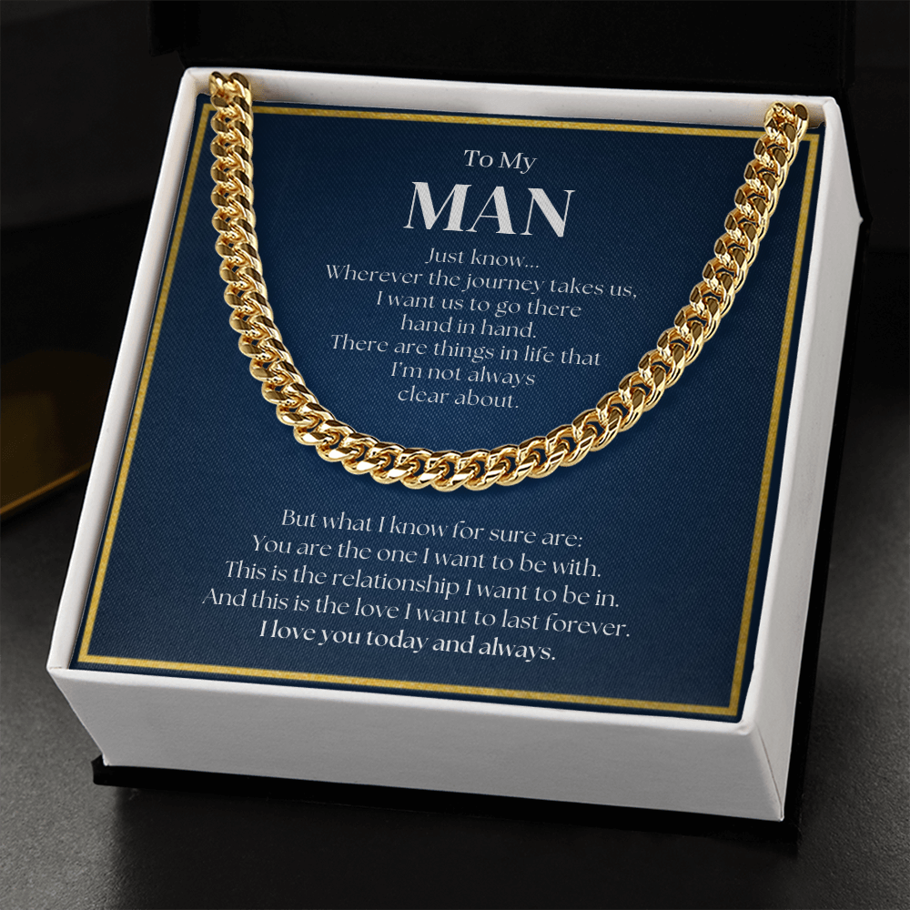 Promise Necklace For Him | Promise Necklace For Boyfriend | Romantic Gift for Him | Romantic Gift for Boyfriend | Chain Necklace Gift for Boyfriend