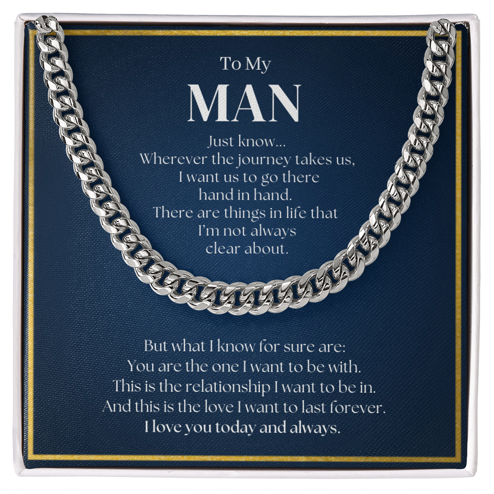 Promise Necklace For Him | Promise Necklace For Boyfriend | Romantic Gift for Him | Romantic Gift for Boyfriend | Chain Necklace Gift for Boyfriend