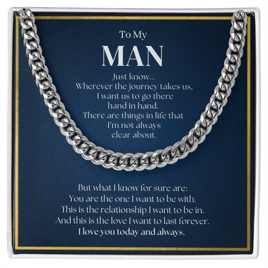 Promise Necklace For Him | Promise Necklace For Boyfriend | Romantic Gift for Him | Romantic Gift for Boyfriend | Chain Necklace Gift for Boyfriend