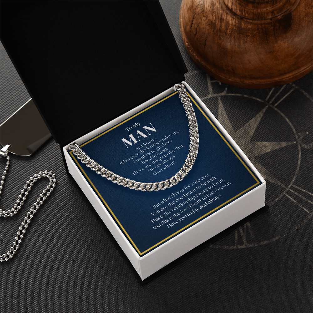 Promise Necklace For Him | Promise Necklace For Boyfriend | Romantic Gift for Him | Romantic Gift for Boyfriend | Chain Necklace Gift for Boyfriend