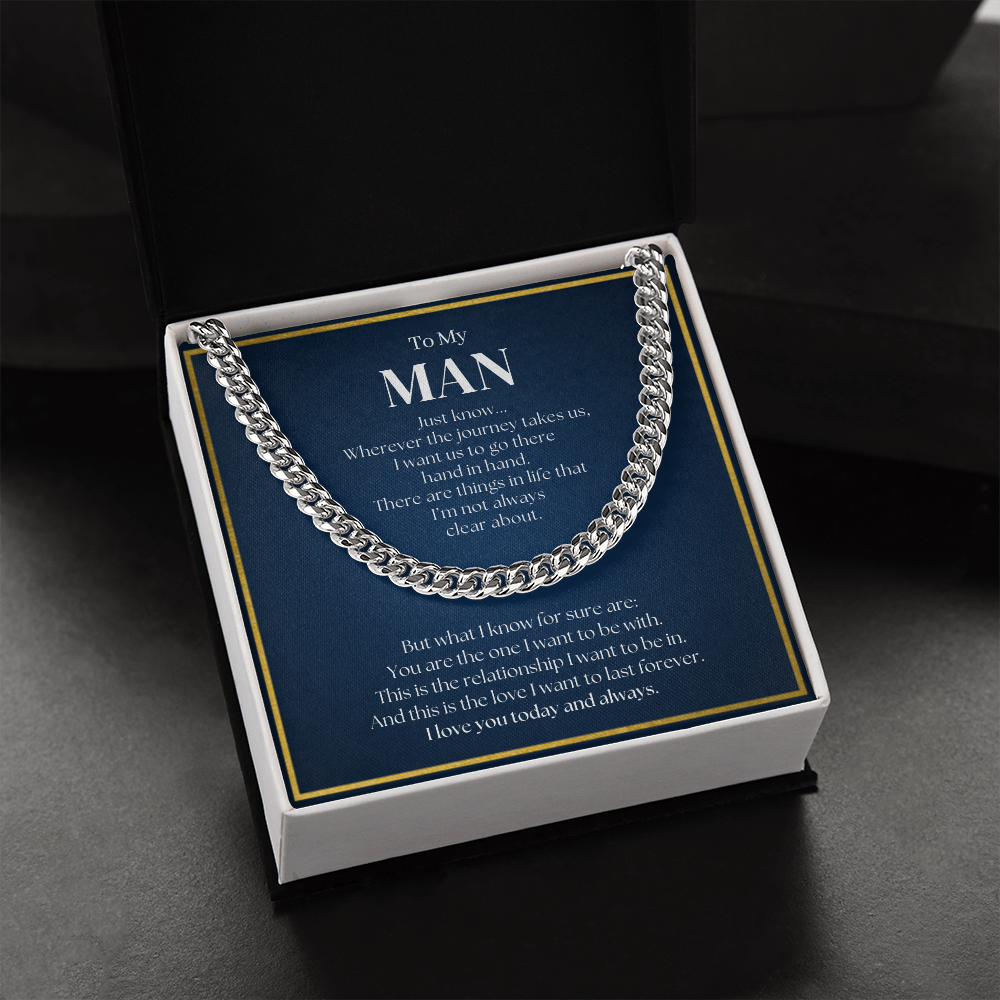 Promise Necklace For Him | Promise Necklace For Boyfriend | Romantic Gift for Him | Romantic Gift for Boyfriend | Chain Necklace Gift for Boyfriend