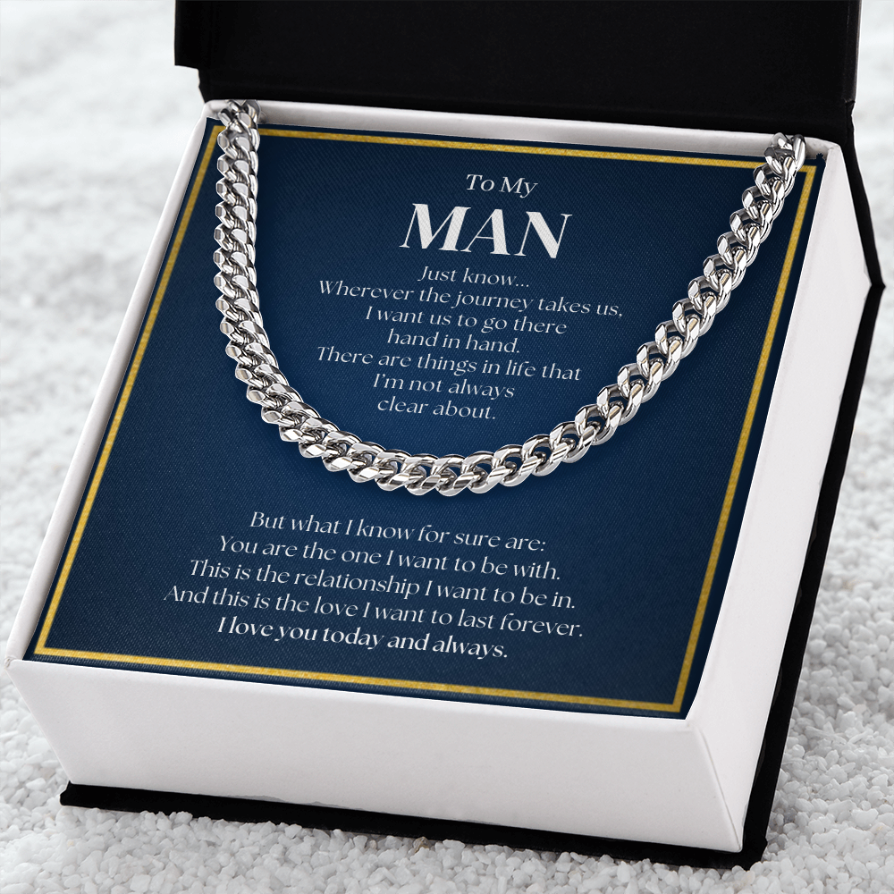 Promise Necklace For Him | Promise Necklace For Boyfriend | Romantic Gift for Him | Romantic Gift for Boyfriend | Chain Necklace Gift for Boyfriend