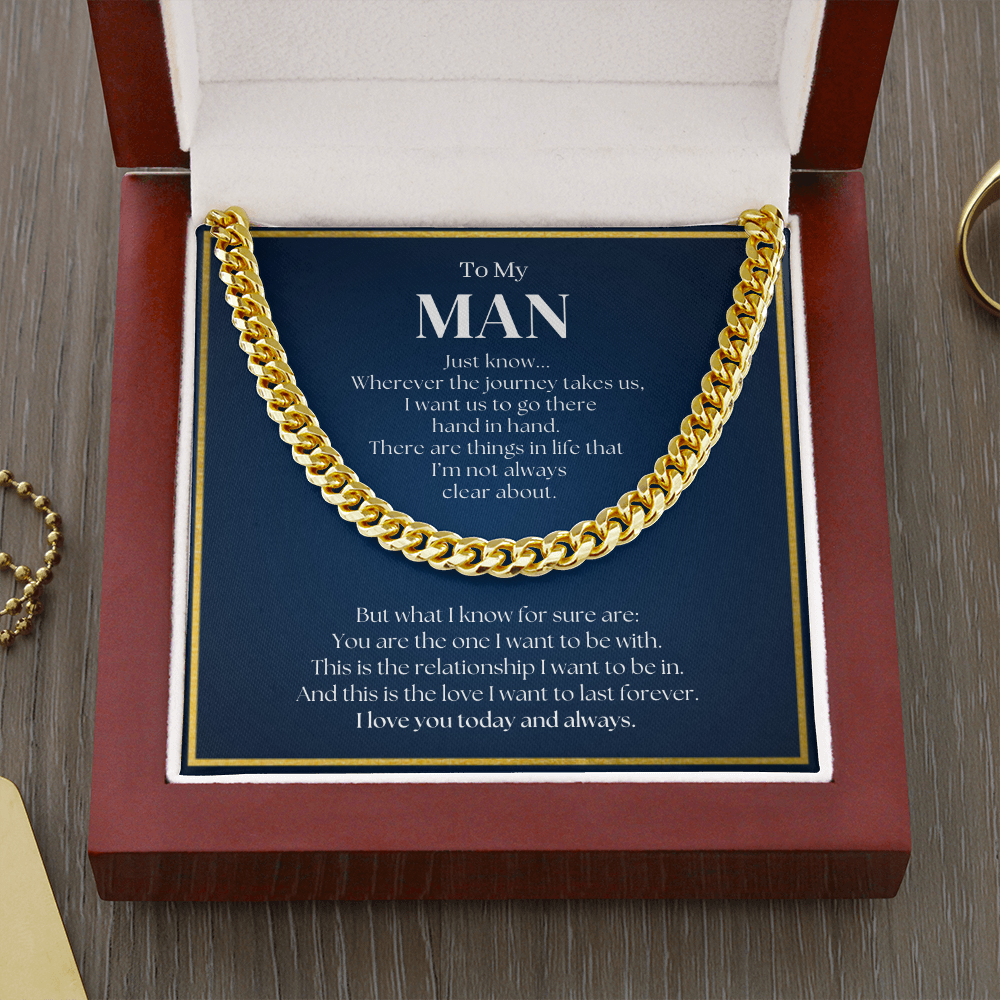 Promise Necklace For Him | Promise Necklace For Boyfriend | Romantic Gift for Him | Romantic Gift for Boyfriend | Chain Necklace Gift for Boyfriend
