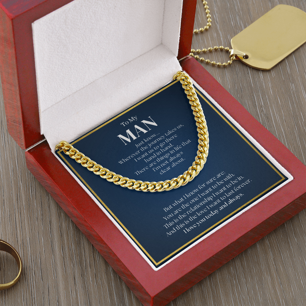 Promise Necklace For Him | Promise Necklace For Boyfriend | Romantic Gift for Him | Romantic Gift for Boyfriend | Chain Necklace Gift for Boyfriend