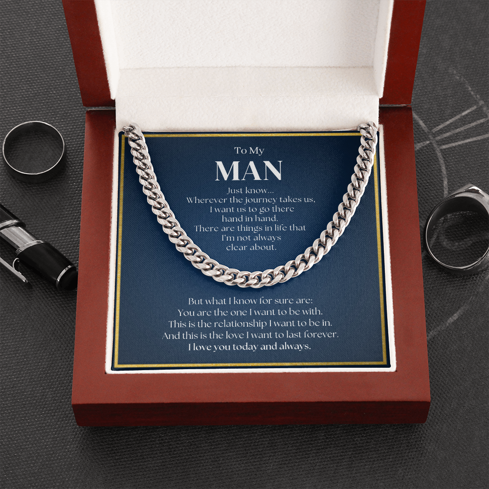 Promise Necklace For Him | Promise Necklace For Boyfriend | Romantic Gift for Him | Romantic Gift for Boyfriend | Chain Necklace Gift for Boyfriend