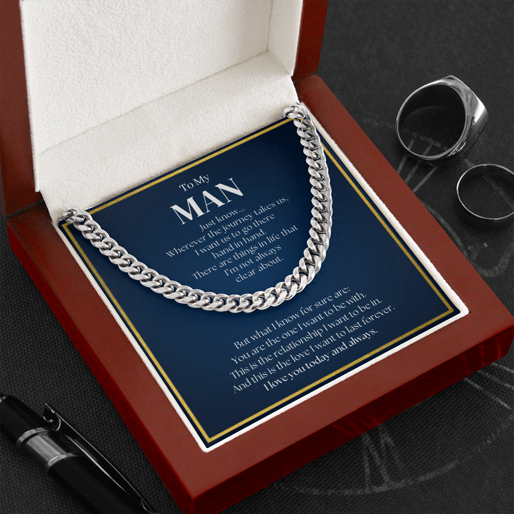 Promise Necklace For Him | Promise Necklace For Boyfriend | Romantic Gift for Him | Romantic Gift for Boyfriend | Chain Necklace Gift for Boyfriend