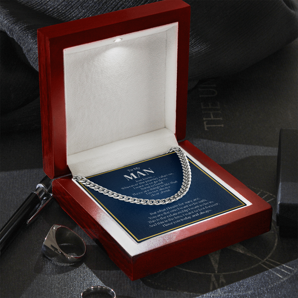 Promise Necklace For Him | Promise Necklace For Boyfriend | Romantic Gift for Him | Romantic Gift for Boyfriend | Chain Necklace Gift for Boyfriend