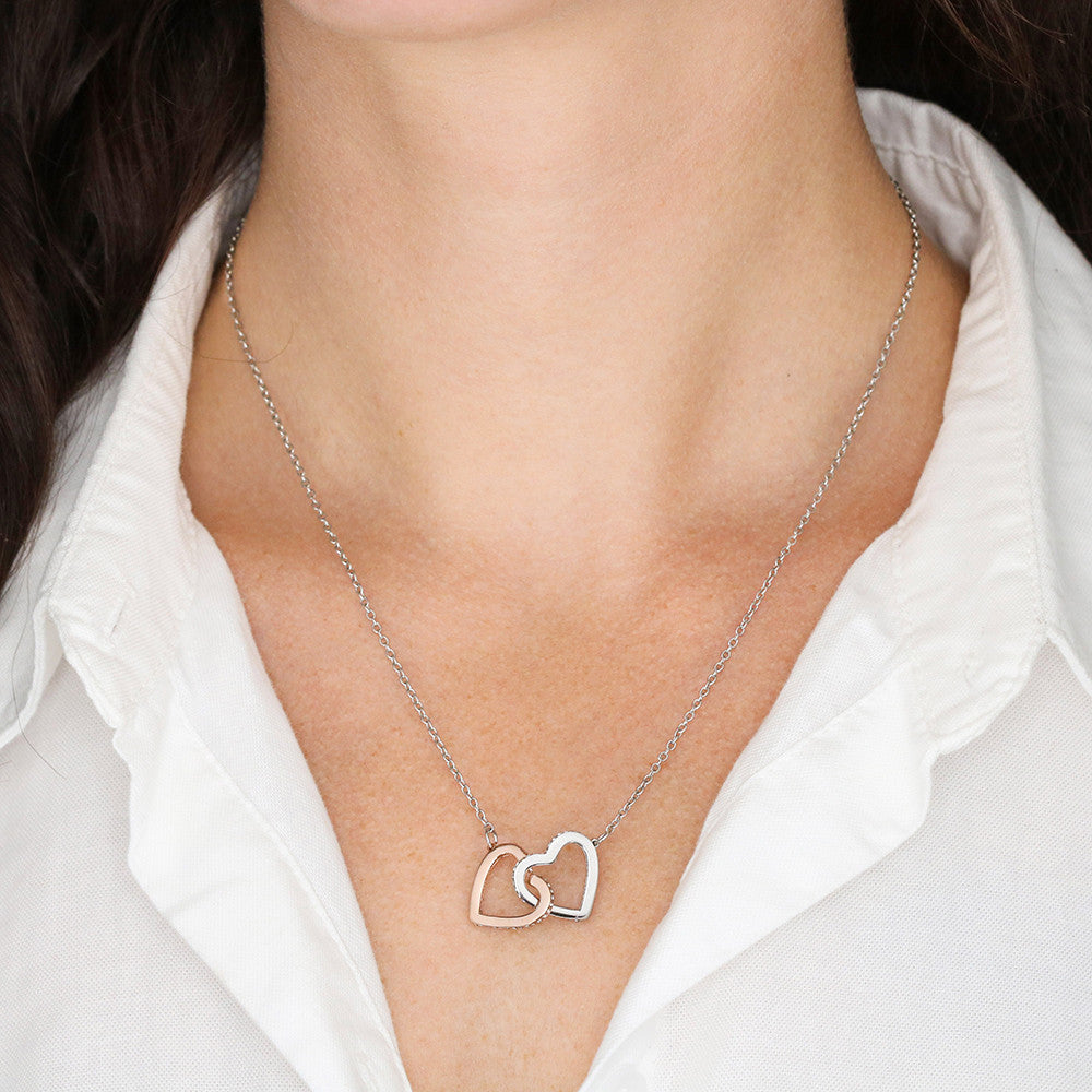 Look Up At The Rainbow -  Gift for Friend - Interlocking Hearts