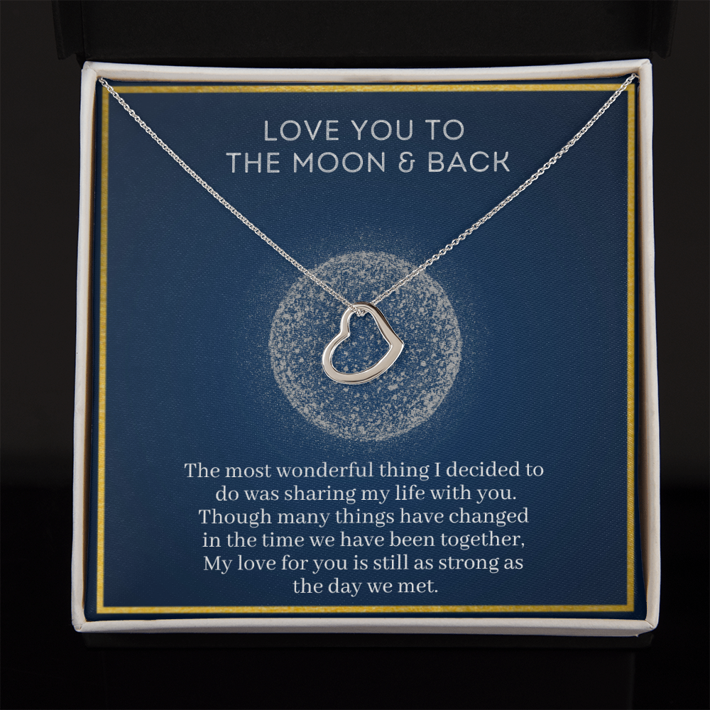 Love You To The Moon - Strong Forever Necklace