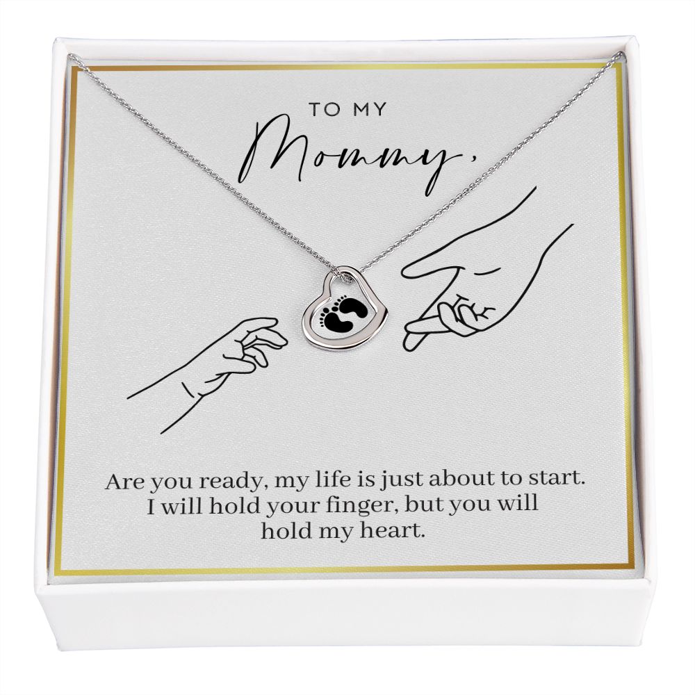 Hold My Heart - Expecting Mom Gift - Delicate Heart