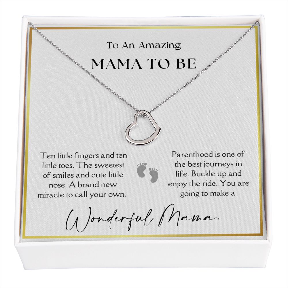 Ten Little Fingers - Expecting Mom Gift - Delicate Heart