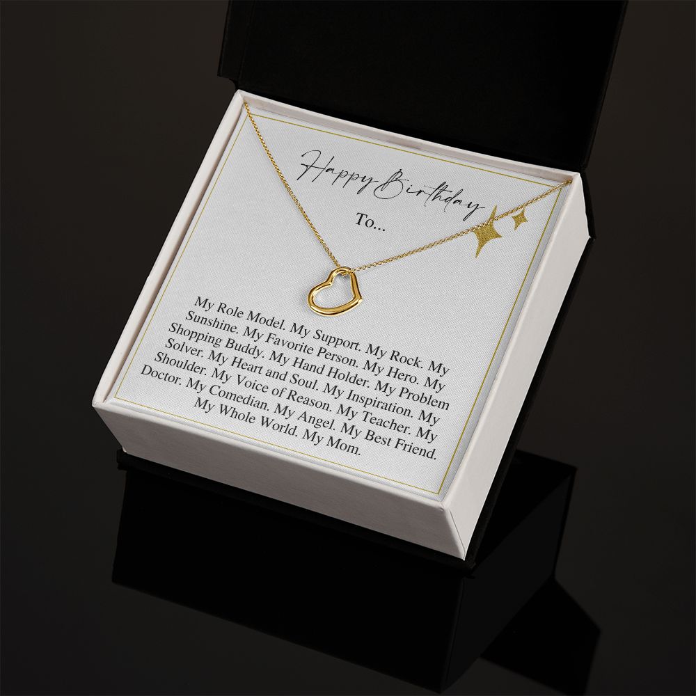 My Whole World - Gift For Mom - Delicate Heart