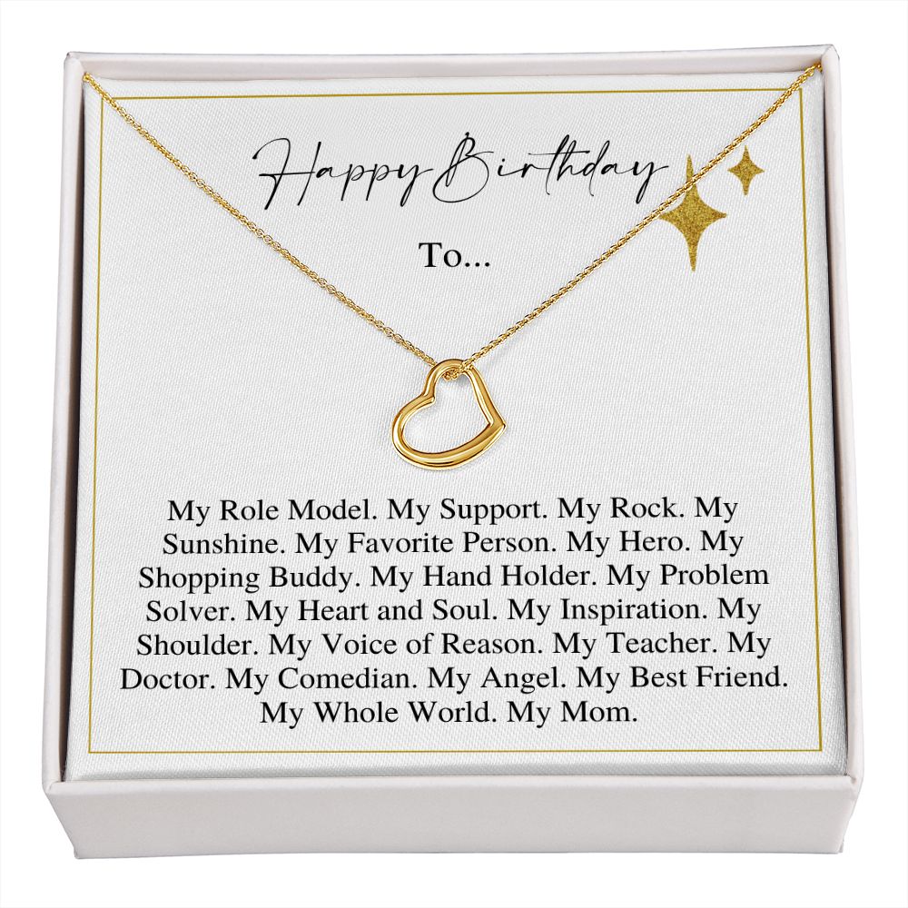 My Whole World - Gift For Mom - Delicate Heart