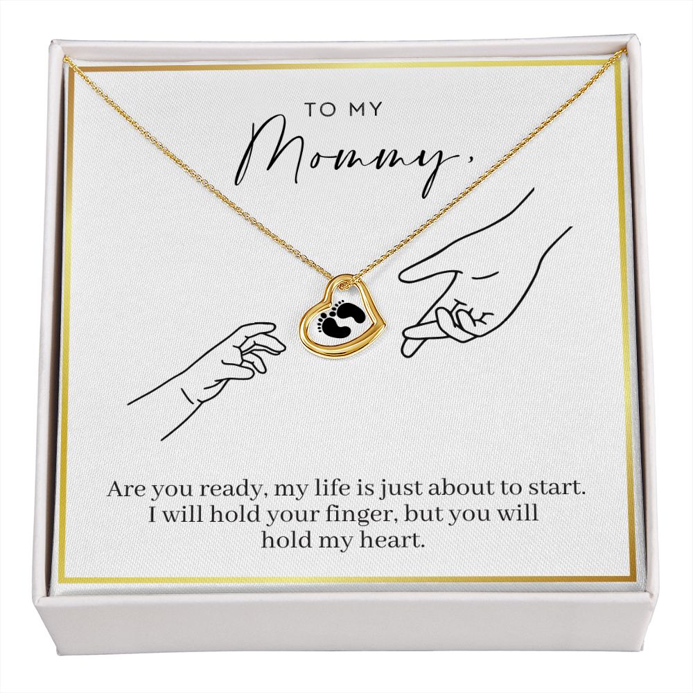 Hold My Heart - Expecting Mom Gift - Delicate Heart