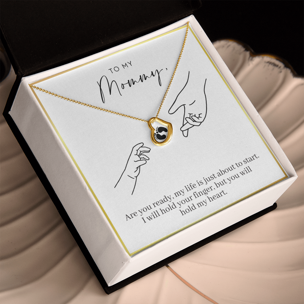Hold My Heart - Expecting Mom Gift - Delicate Heart