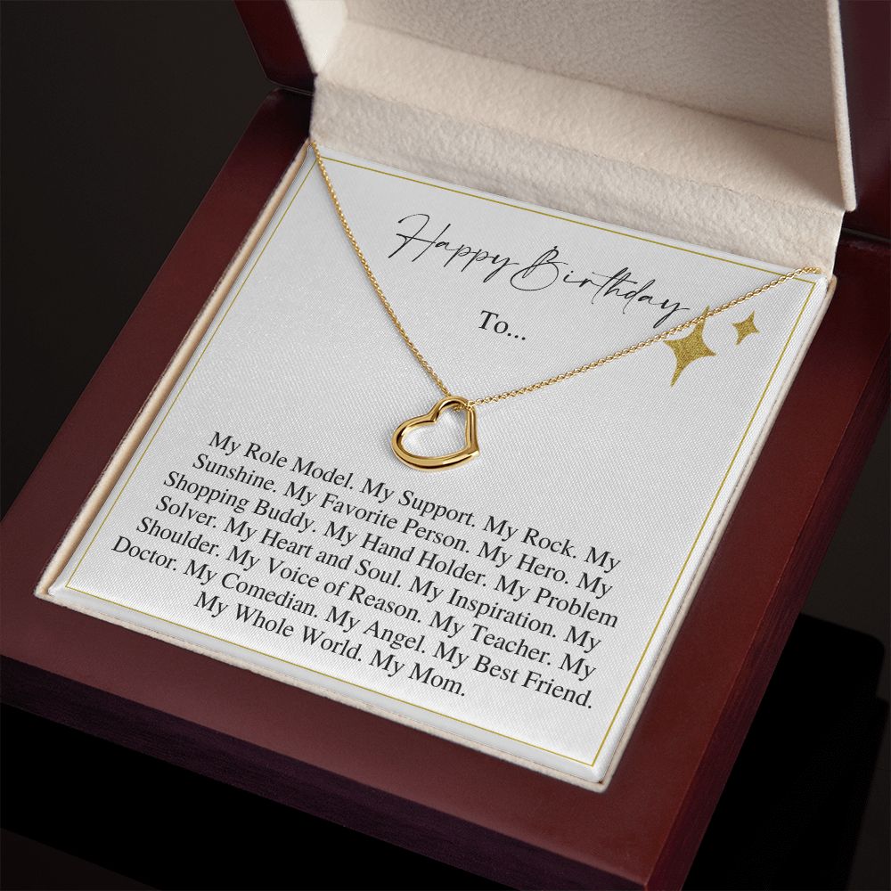 My Whole World - Gift For Mom - Delicate Heart
