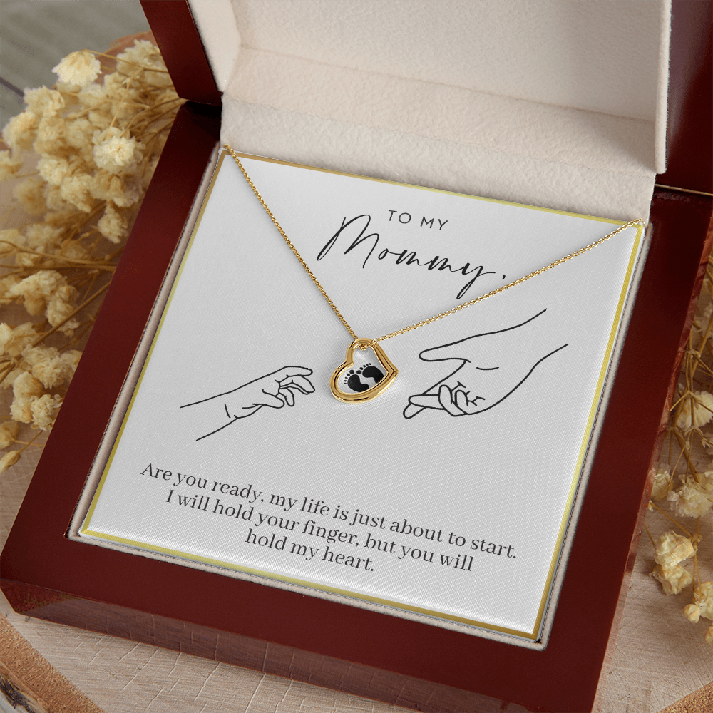 Hold My Heart - Expecting Mom Gift - Delicate Heart