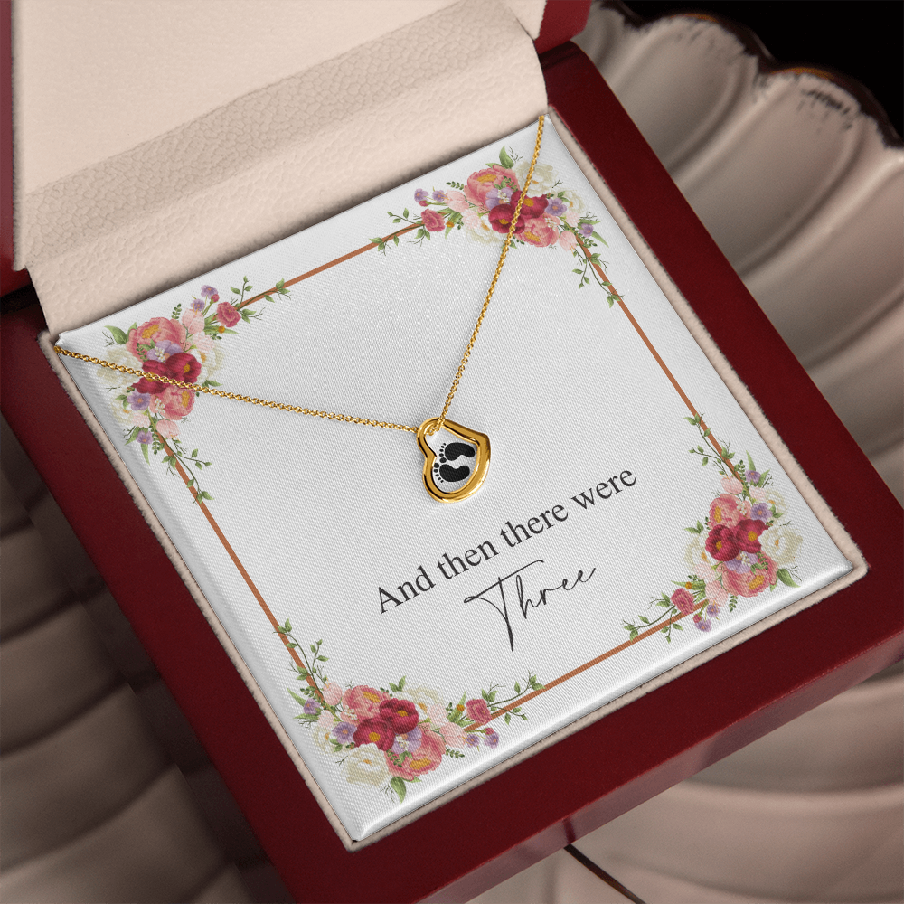 There Were Three - Expecting Mom Gift - Delicate Heart