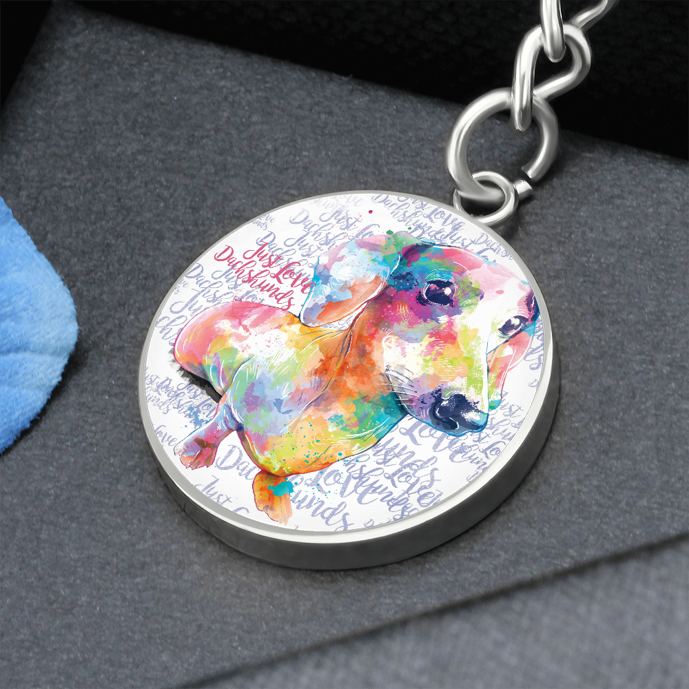 Dachshund Keychain with Personalised Option