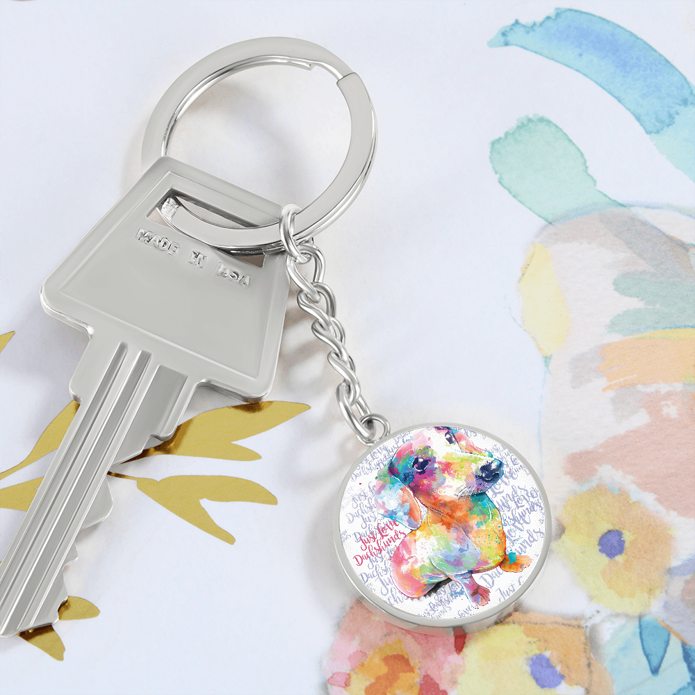 Dachshund Keychain with Personalised Option