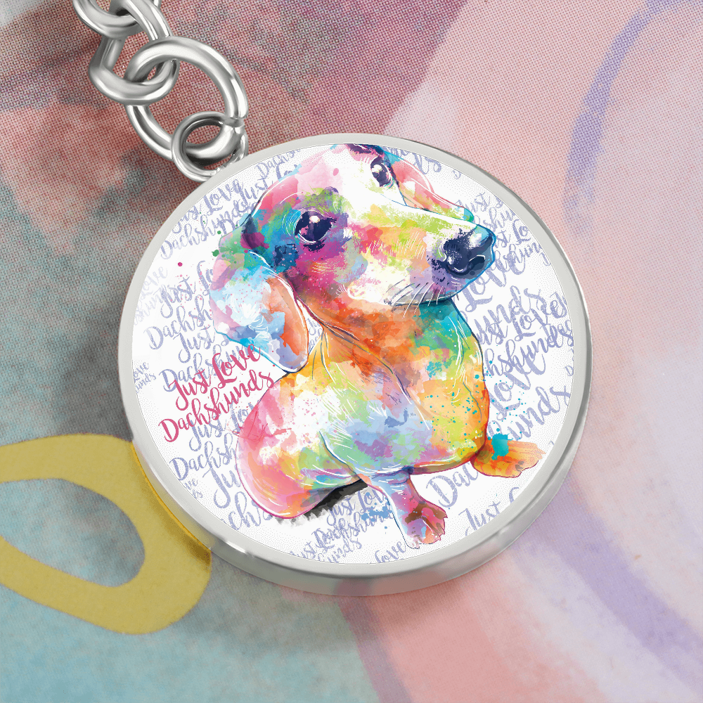 Dachshund Keychain with Personalised Option